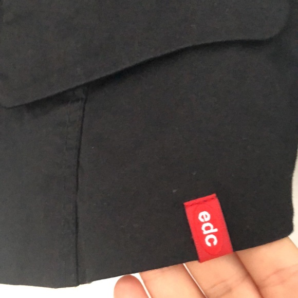 Black cotton mix blazer, edc by Esprit, M, worn once, 2 fake pockets in front, - Picture 2 of 10